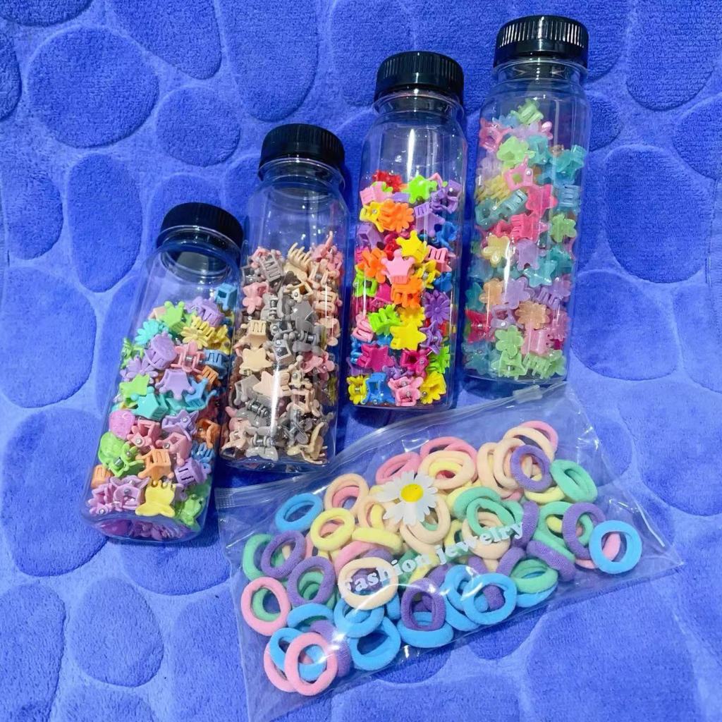 Jual (100pcs+100pcs)JEPIT RAMBUT MINI ANAK FREE BOX / JEPITAN RAMBUT ...