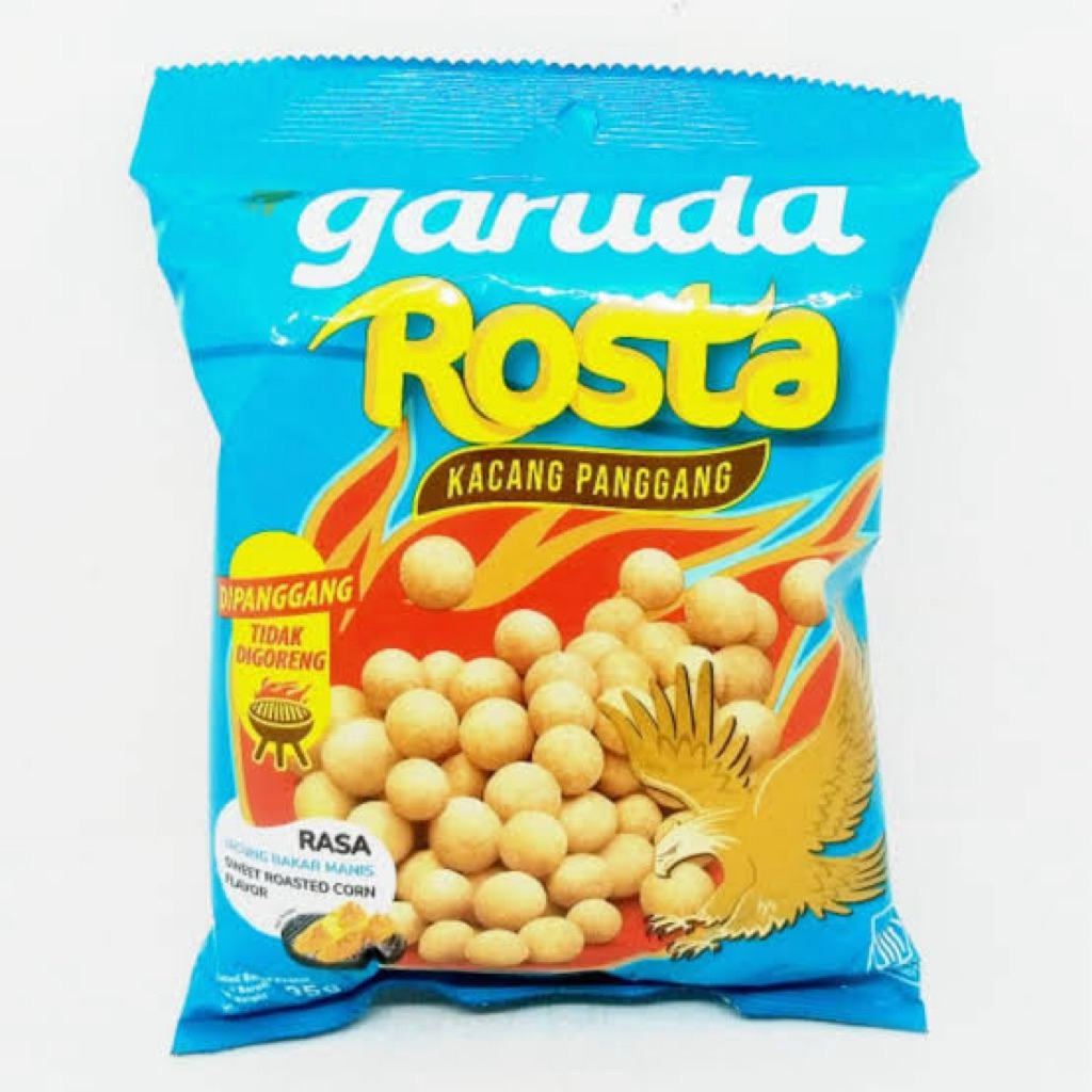 Jual GARUDA ROSTA KACANG PANGGANG Rasa Jagung Bakar Manis 95gr | Shopee ...