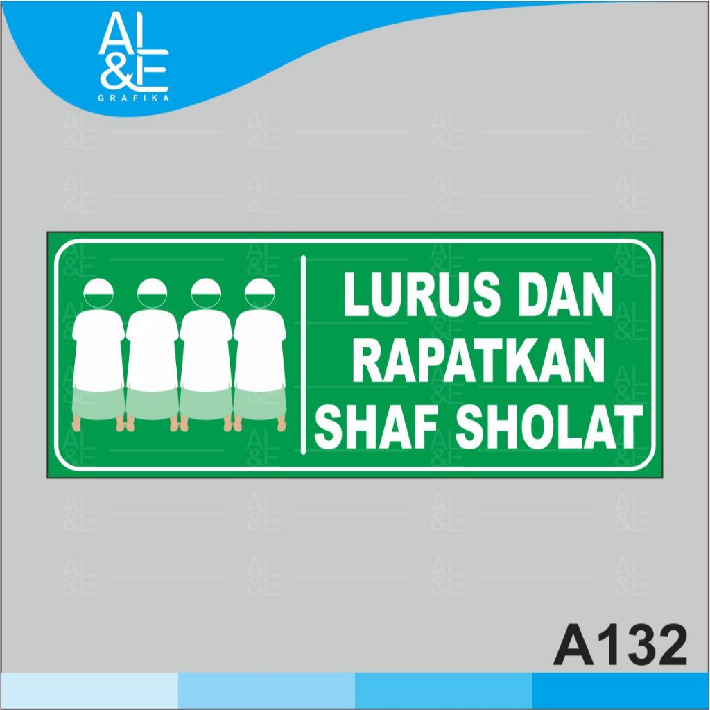 Jual A132 - Acrylic Sign, Stiker Akrilik Lurus dan Rapatkan Shaf, Tahan ...