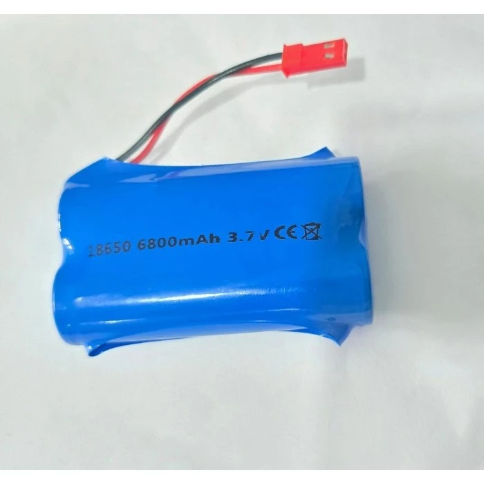 Jual Battery Baterai 2x 18650 3.7V 3.7Volt 6800mAh Soket Jst Merah 2pin ...