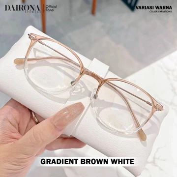 Dairona Eyewear Frame Kacamata Minus Photocromic Anti Blueray Anti Radiasi Bluecromic Kacamata