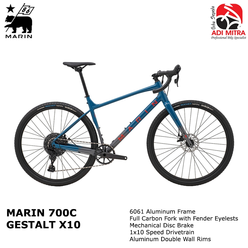 Jual Marin Gestalt X10 [700C] 1x10 Speed Sepeda Gravel Drop Bar Frame ...