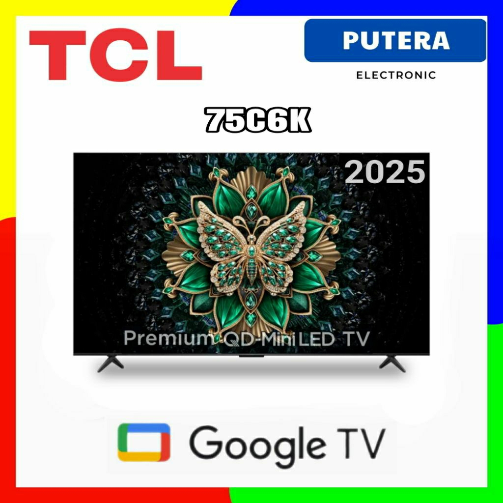 Télé 75 Pouces MiniLED 4K Ultra HD Avec Son Onkyo & Google TV - Image Netflix, Jeux 144Hz