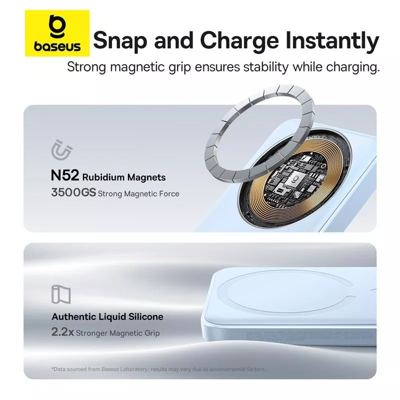 Baseus Power Bank EnerFill FM11 10000mAh 22.5W Magnetic Mini Wireless Fast Charging Powerbank