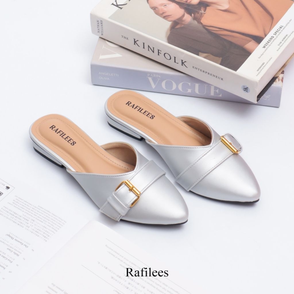 Jual Takara selop wanita simple elegan heels 3cm | Shopee Indonesia