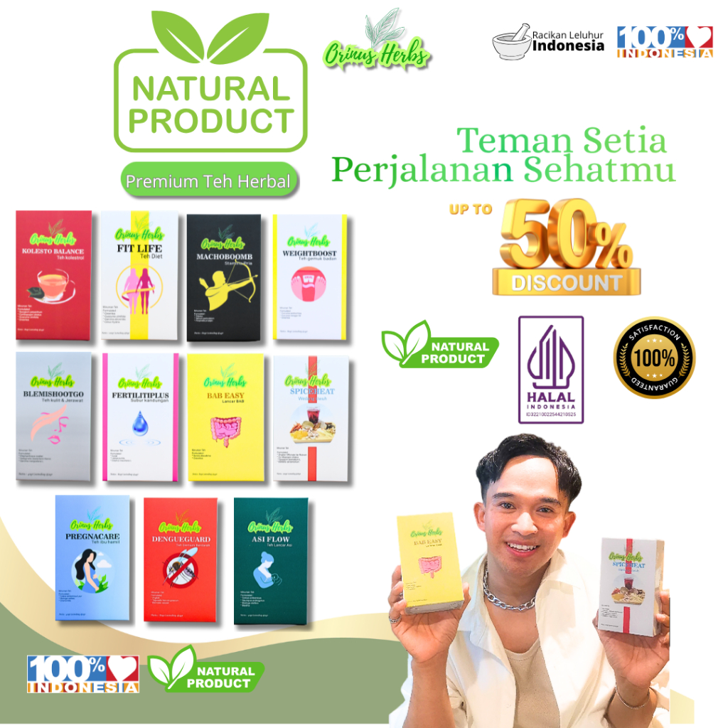 Jual Teh Celup Lancar BAB | Teh Herbal | ORINUS HERBS BAB Easy | Teh ...