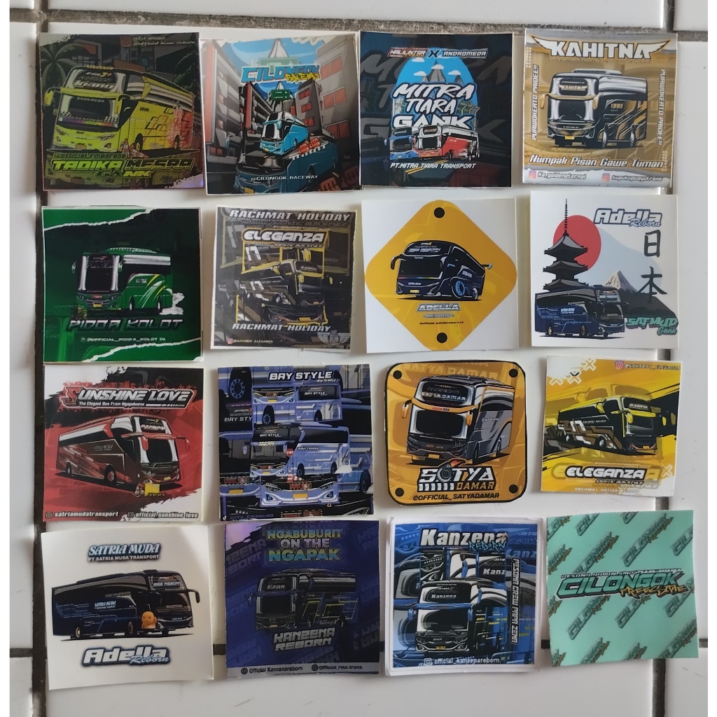 Jual Stiker Bus Bis Mania | Sticker Bus Murah | Shopee Indonesia