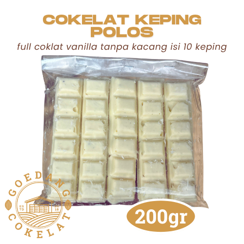 Jual Goedang Cokelat | Coklat KEPING VANILLA isi 8 pcs | Cokelat Putih ...