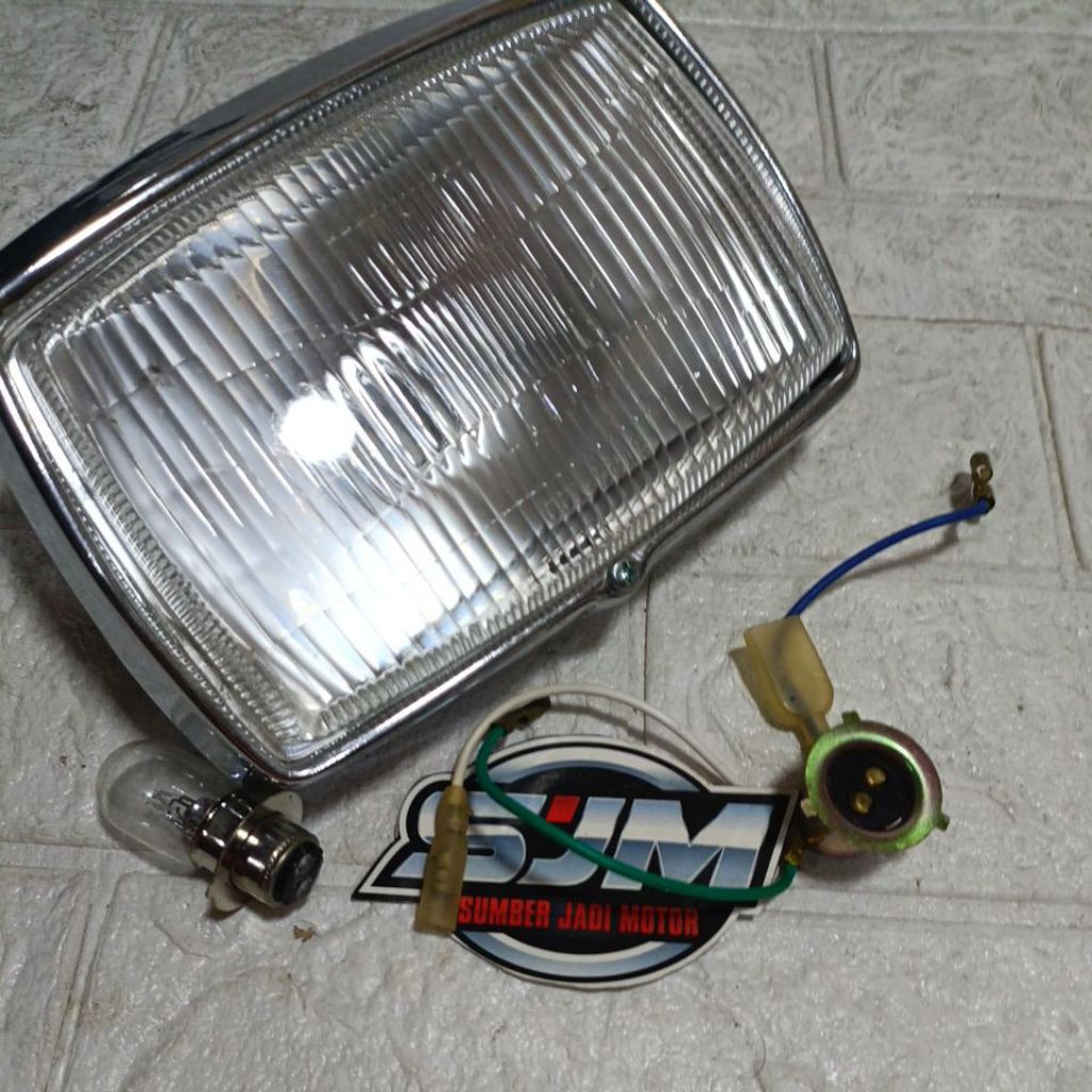Jual lampu depan dan ring krom reflektor rc80 rc 80 | Shopee Indonesia
