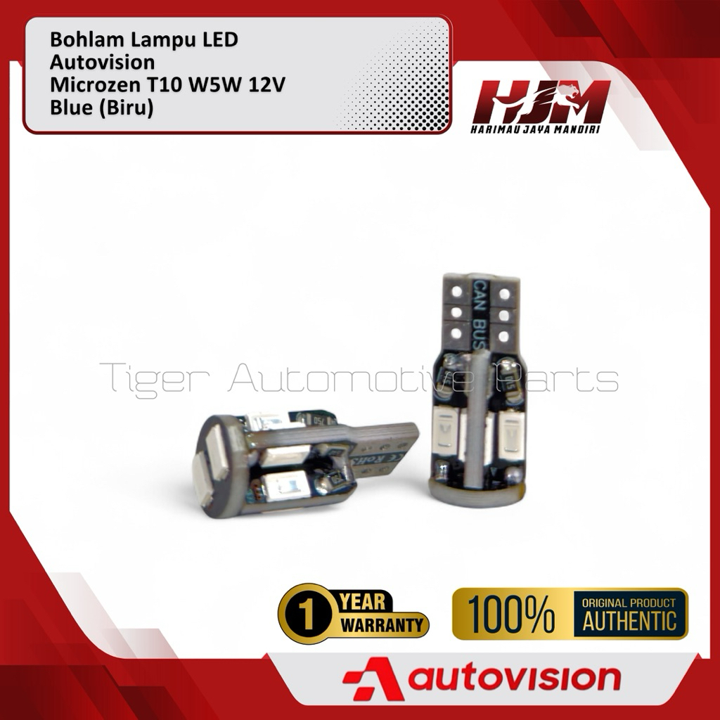 Jual Bohlam LED Canbus T10 W5W 12V Autovision Microzen - Lampu Senja ...