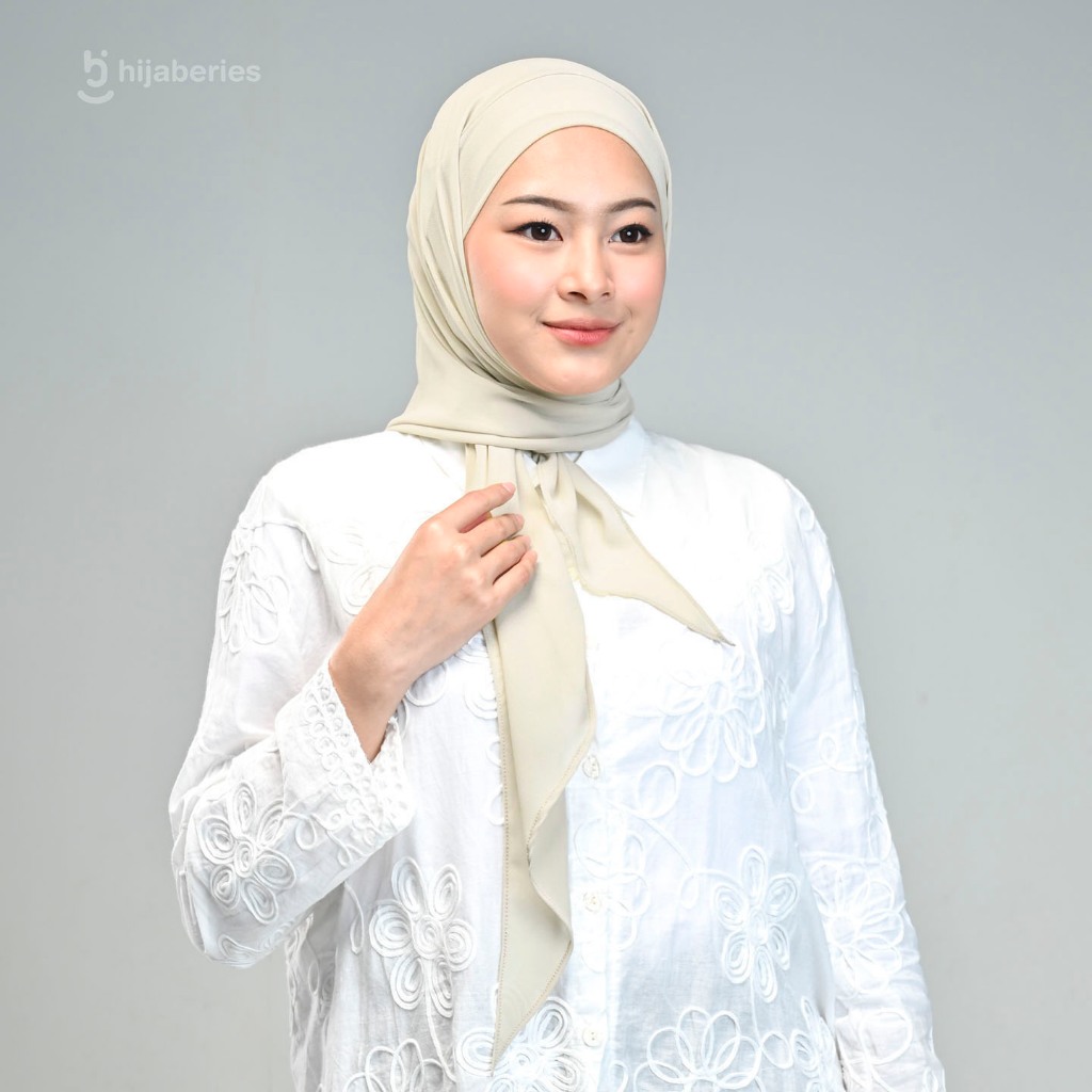 Hijaberies Olivia Square Instan Hijab Segiempat Instan Bandana Oval Malay