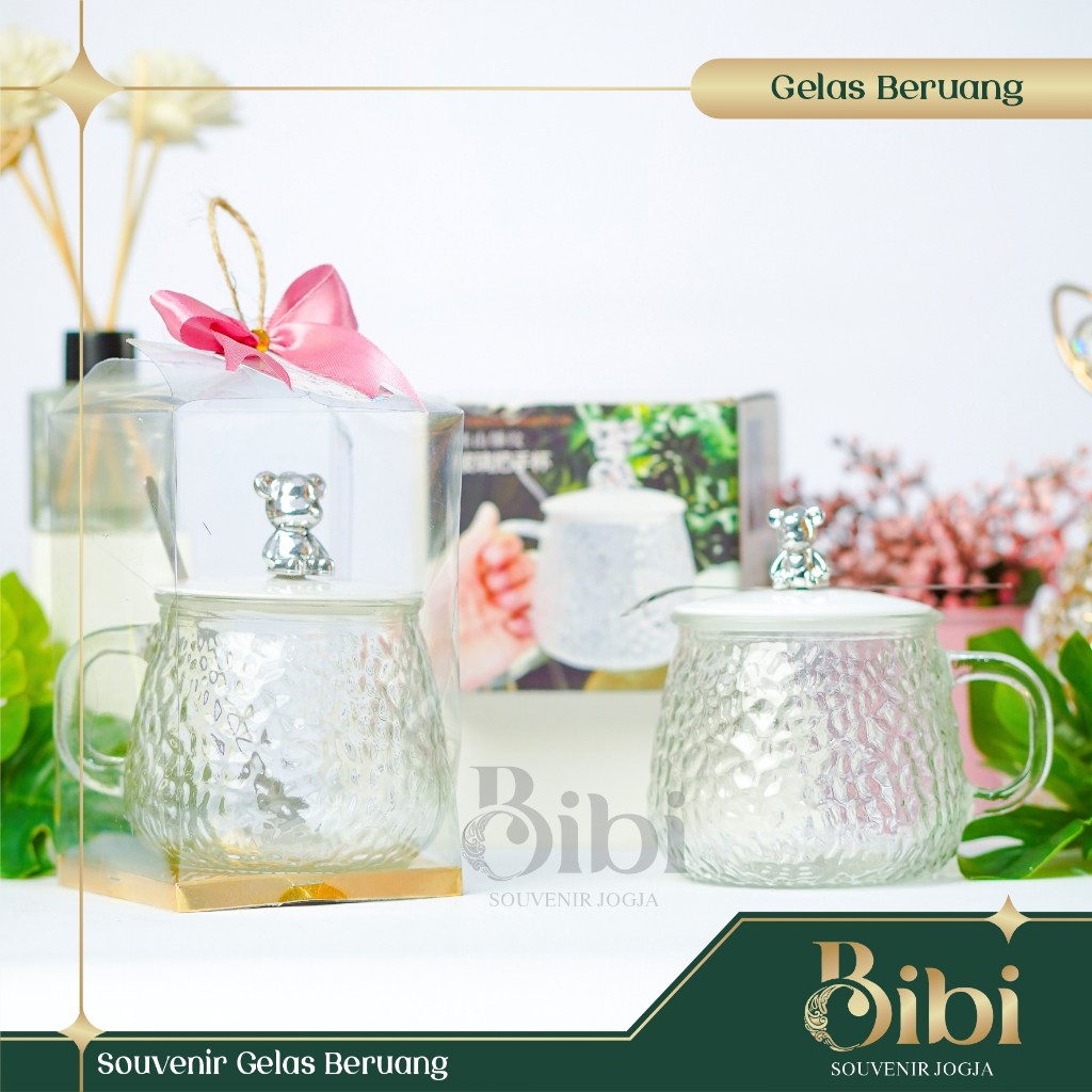 Jual Botol Souveir Gelas Beruang 300ml | Botol Minum Lucu Unik Cocok ...