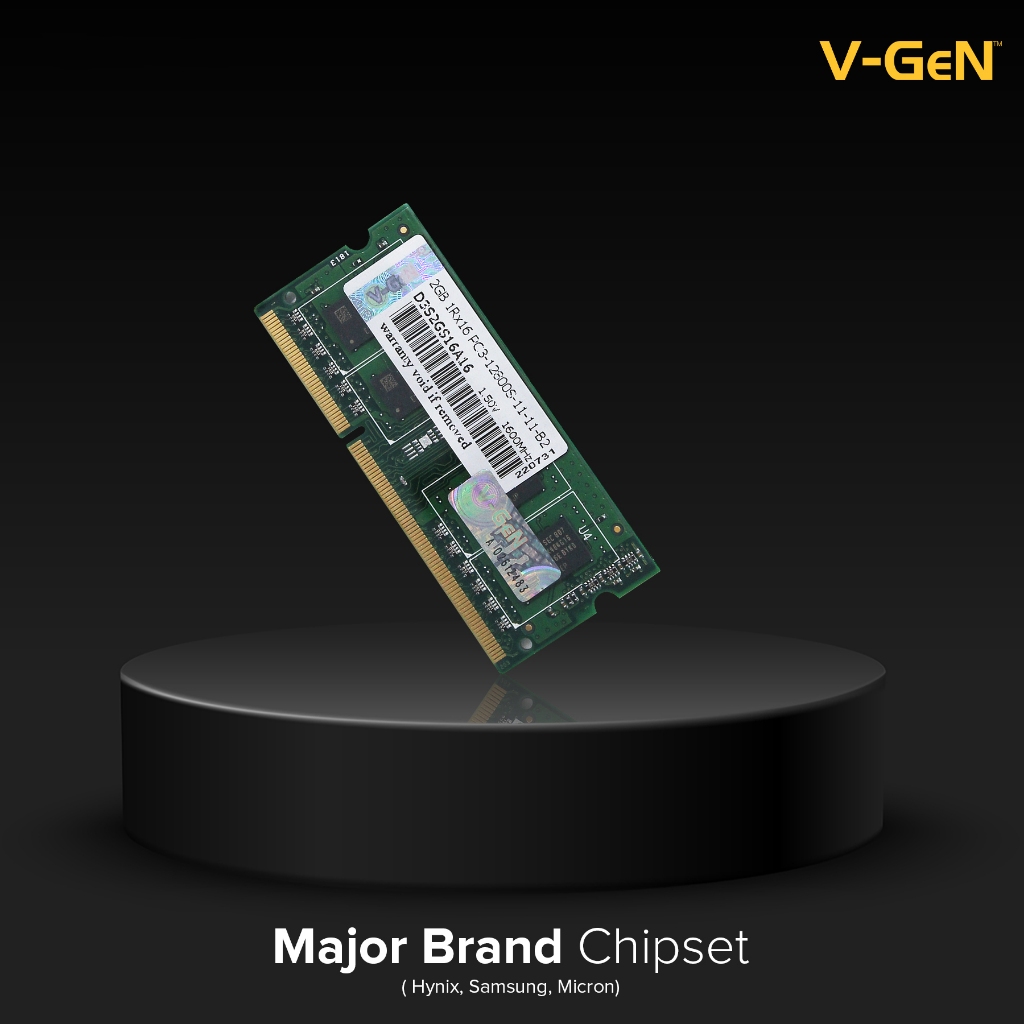 Jual SODIMM DDR3 2GB 4GB 8GB PC-12800 1600Mhz RAM Laptop V-GeN
