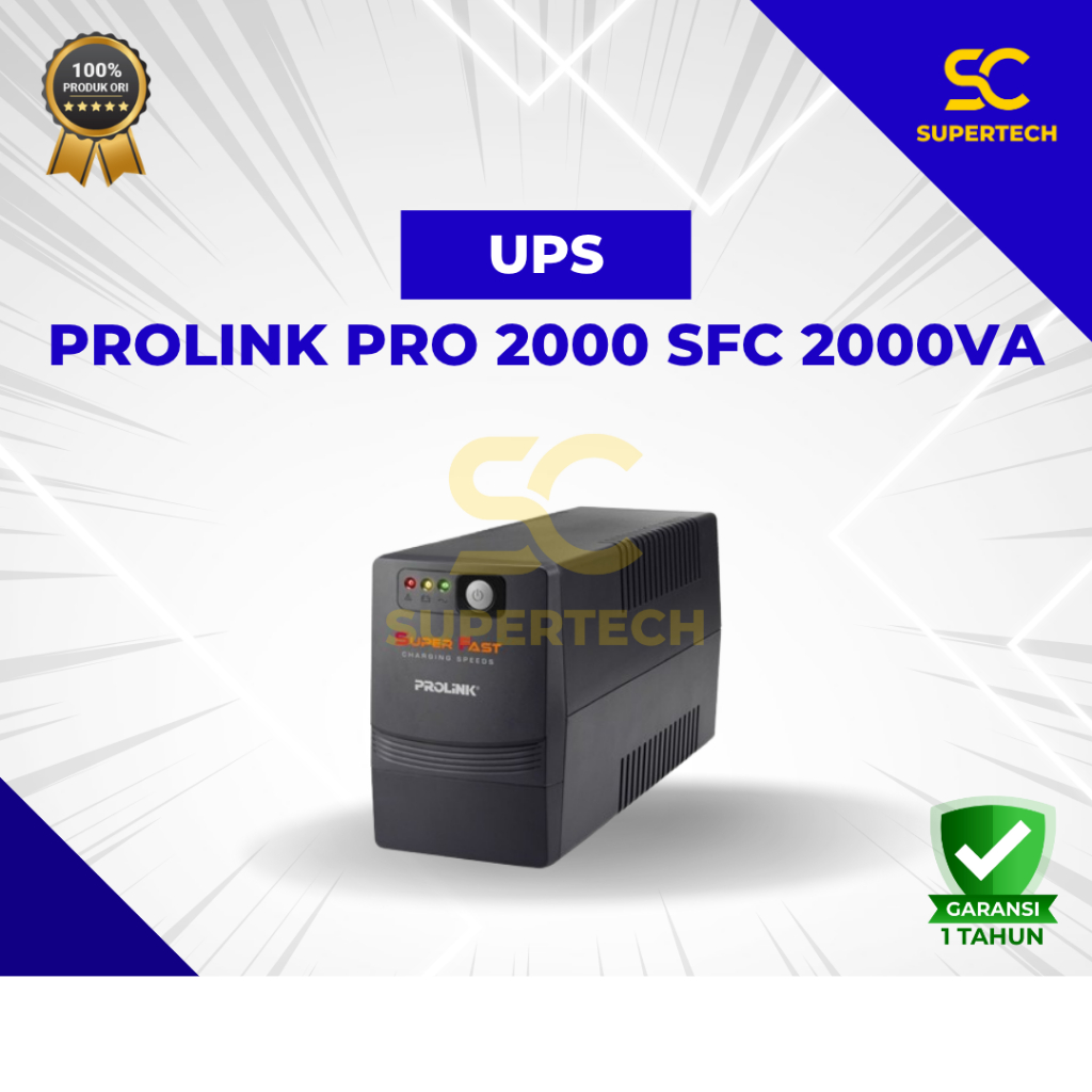 Jual UPS PROLINK PRO 2000 SFC 2000VA BACK UPS STABILISER | Shopee Indonesia