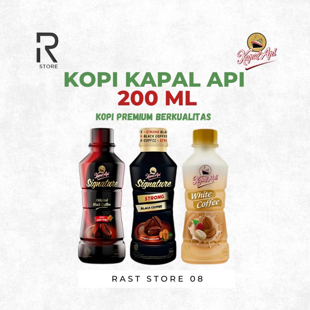 Jual Kopi Kapal Api Signature Botol 200ml | Kopi Instan Siap Minum ...