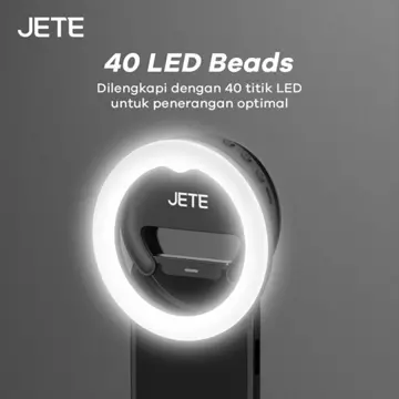 Ring Light Selfie JETE RL1 For Smartphone HP LED On With 3 Light Mode Garansi 2 Tahun