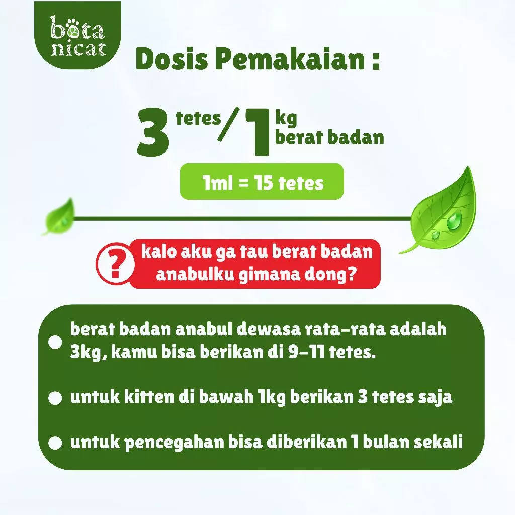 Botanicat Obat Tetes Kutu dan Tungau Kucing