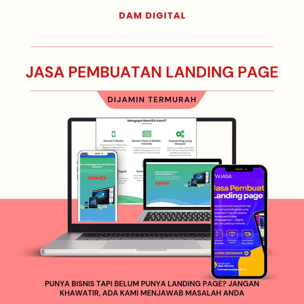 Jasa Pembuatan Landing Page Murah – Solusi Website Profesional
