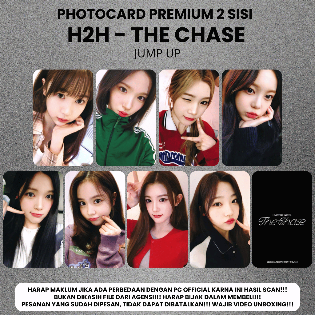 hearts2hearts h2h kpopmerch SHOPEE 80枚 Jual (ISI 8 PCS) Photocard HEARTS2HEARTS H2H THE CHASE - Potocard
