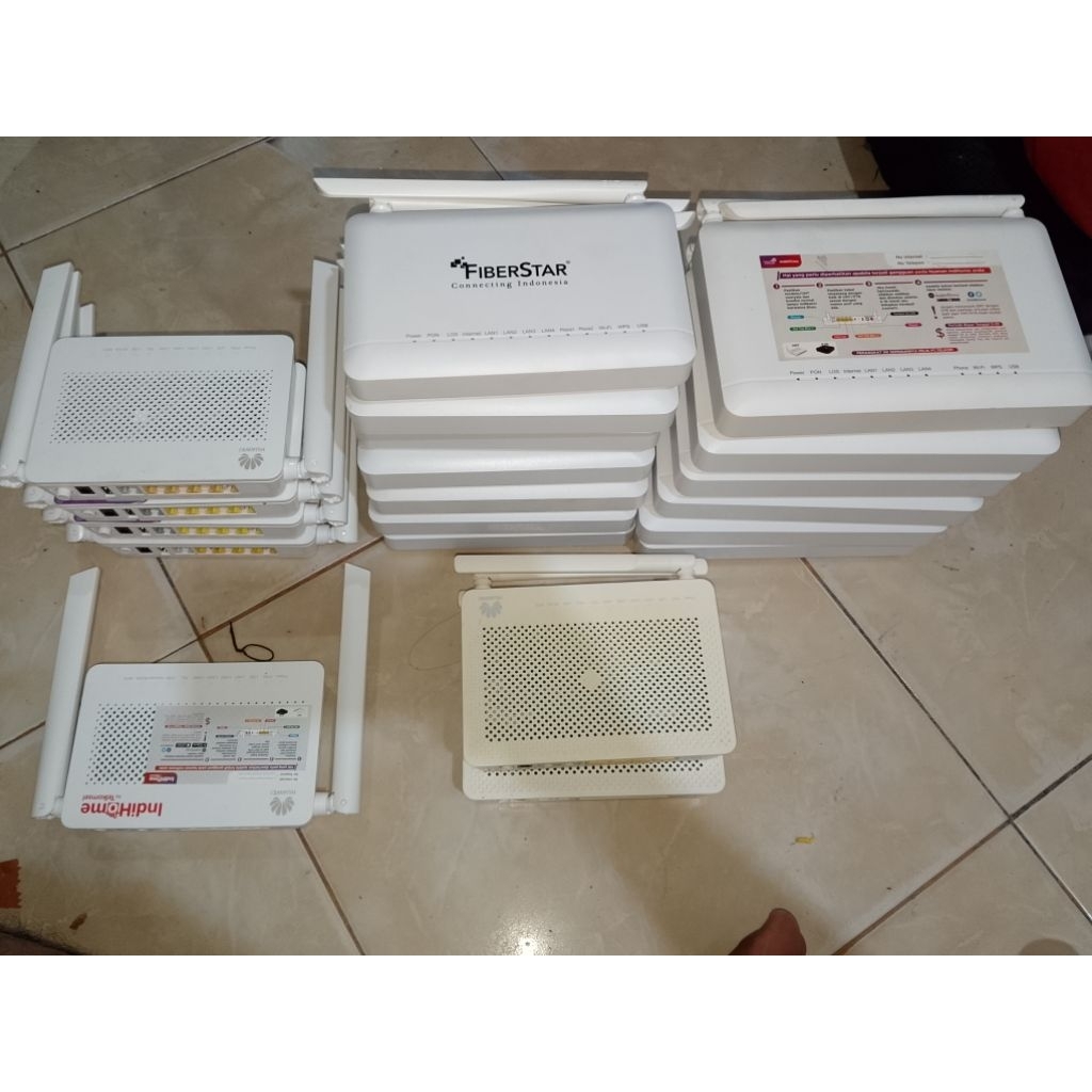 Jual Router modem. 20 unit + 18 adptor | Shopee Indonesia