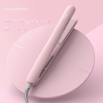 LivChic 2IN1 LS303 Catok Rambut Untuk Meluruskan Keriting Ringan Alat Pengeriting Rambut Tongkat