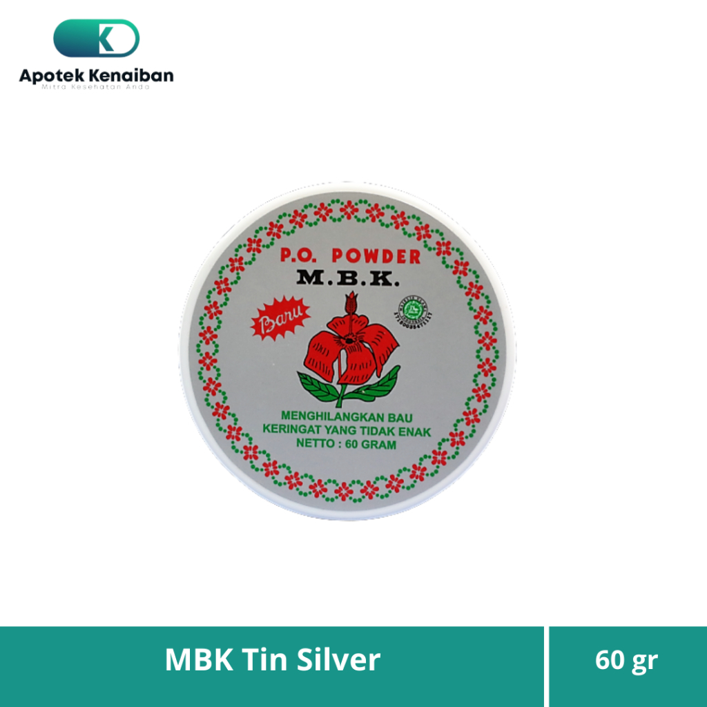 Jual MBK Tin Silver 60 gr / Bedak Bb/ Mengurangi Bau Badan Dan Keringat ...