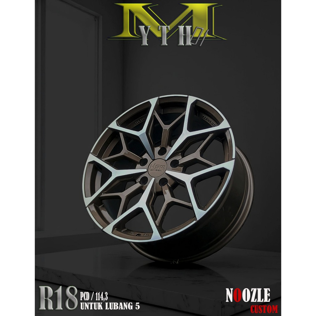 Jual Velg Racing R18 Lubang 5 Pelek Mobil HSR Type MYTH01 Velg Innova ...