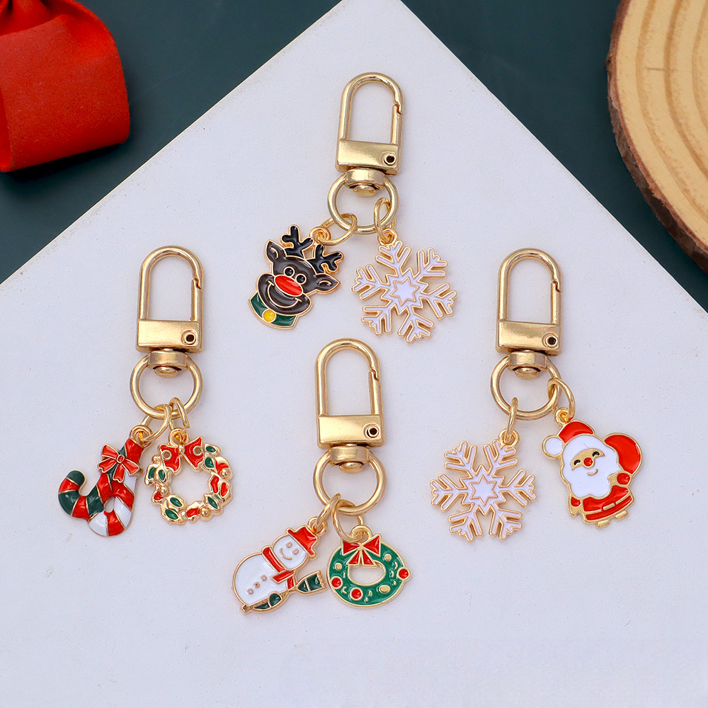 Jual NARA Gantungan Kunci Natal Santa Christmas Rusa Snowman Keychain ...