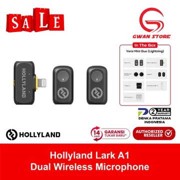 Hollyland Lark A1 Wireless Microphone Smartphone Android IPhone IPad Action Camera Laptop