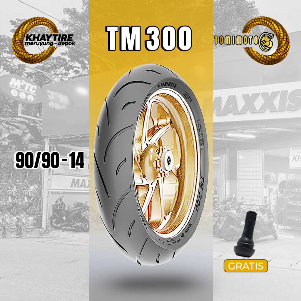 Jual Ban Motor Matic TOMIMOTO TM300 90/90 Ring 14 Tubeless | Shopee ...