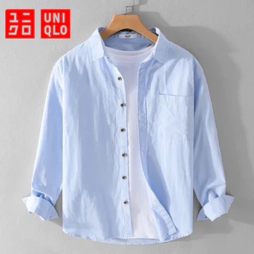 Kemeja Polos Pria Lengan Panjang Slim Fit Potongan Ramping Nyaman Dipakai