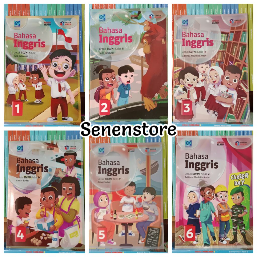 Jual Buku Bahasa INGGRIS Kelas 1 2 3 4 5 6 SD/MI Kurikulum Merdeka ...