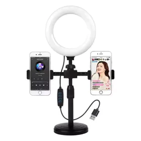 1 Set TRIPOD 28CM RINGLIGHT 2 HOLDER Paket Komplit Tripod Ringlight Lampu Live Tik Tok Lampu