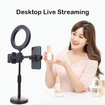 1 Set TRIPOD 28CM RINGLIGHT 2 HOLDER Paket Komplit Tripod Ringlight Lampu Live Tik Tok Lampu