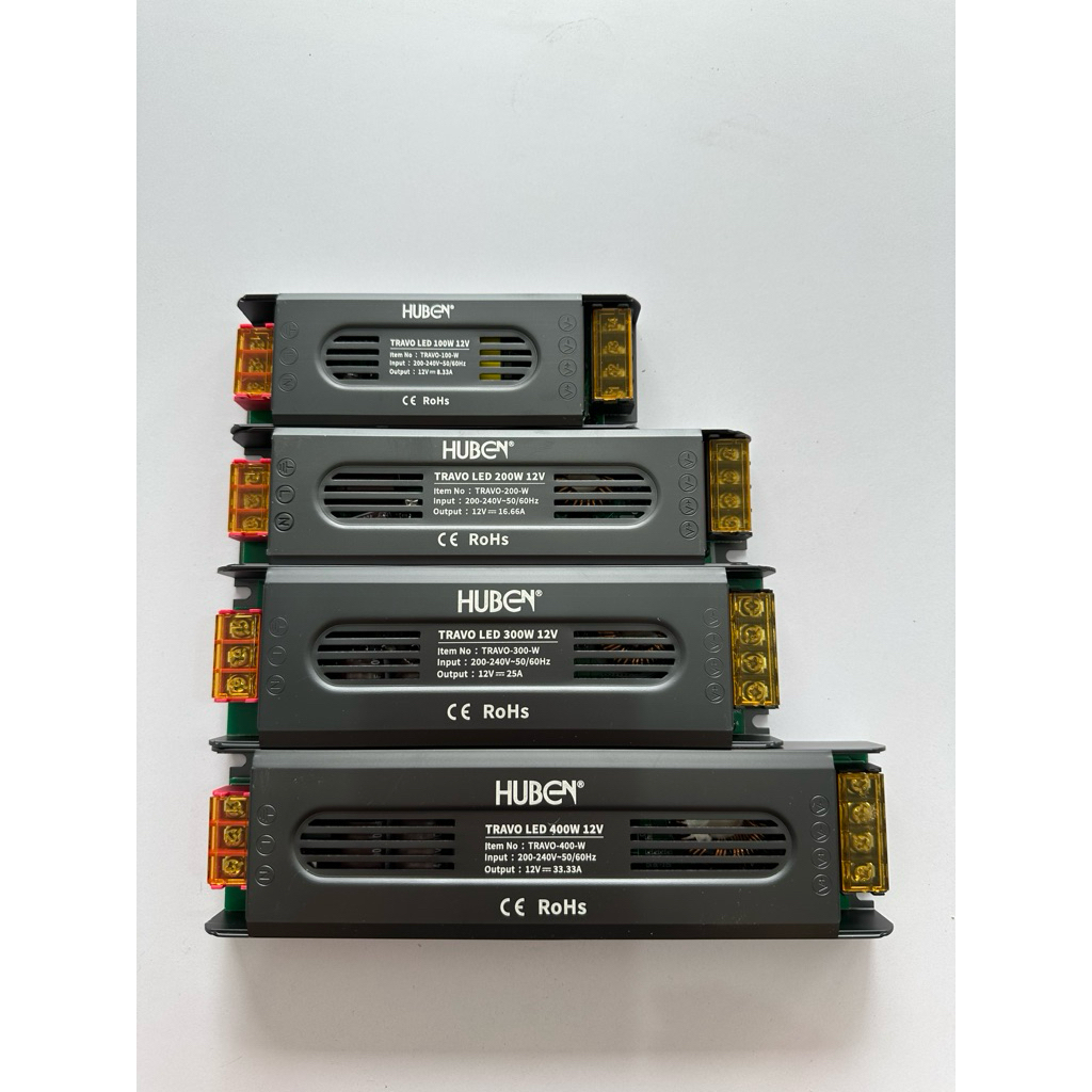 Jual HUBEN Power Supply 100W 200W 300W 400W - 12V Travo Trafo LED Strip ...