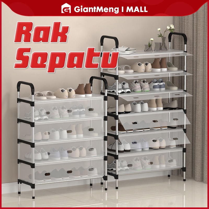 Jual BEST SELLER GM - Rak Sepatu 3-6 Tingkat Besi Tertutup Anti Debu ...