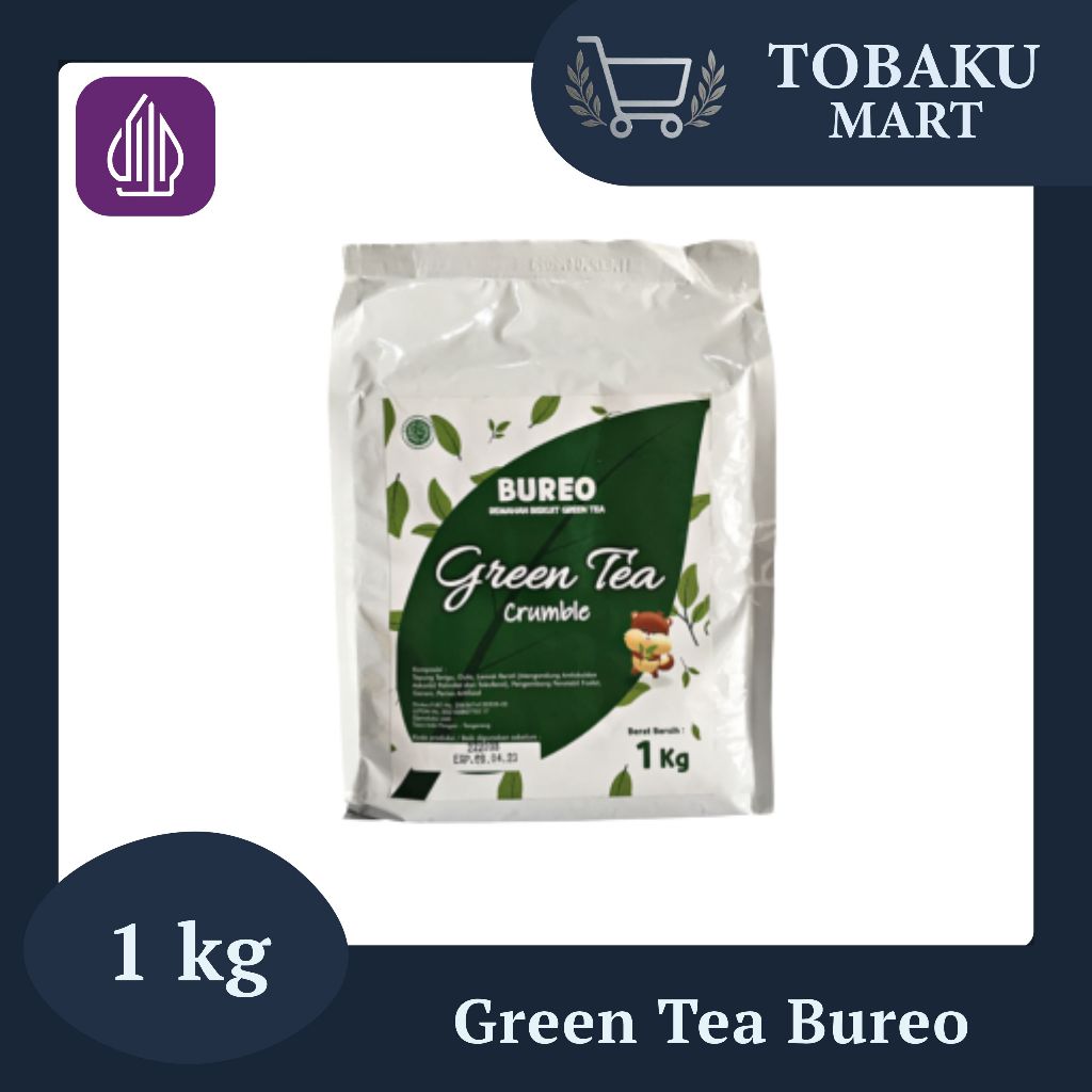 Jual GREEN TEA BUREO 1 KG / REMAHAN BISKUIT RASA GREEN TEA UNTUK ...