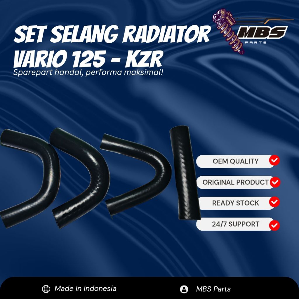 Jual MBS PARTS Set Selang Radiator New Honda Vario V - 125 150 Old KZR ...