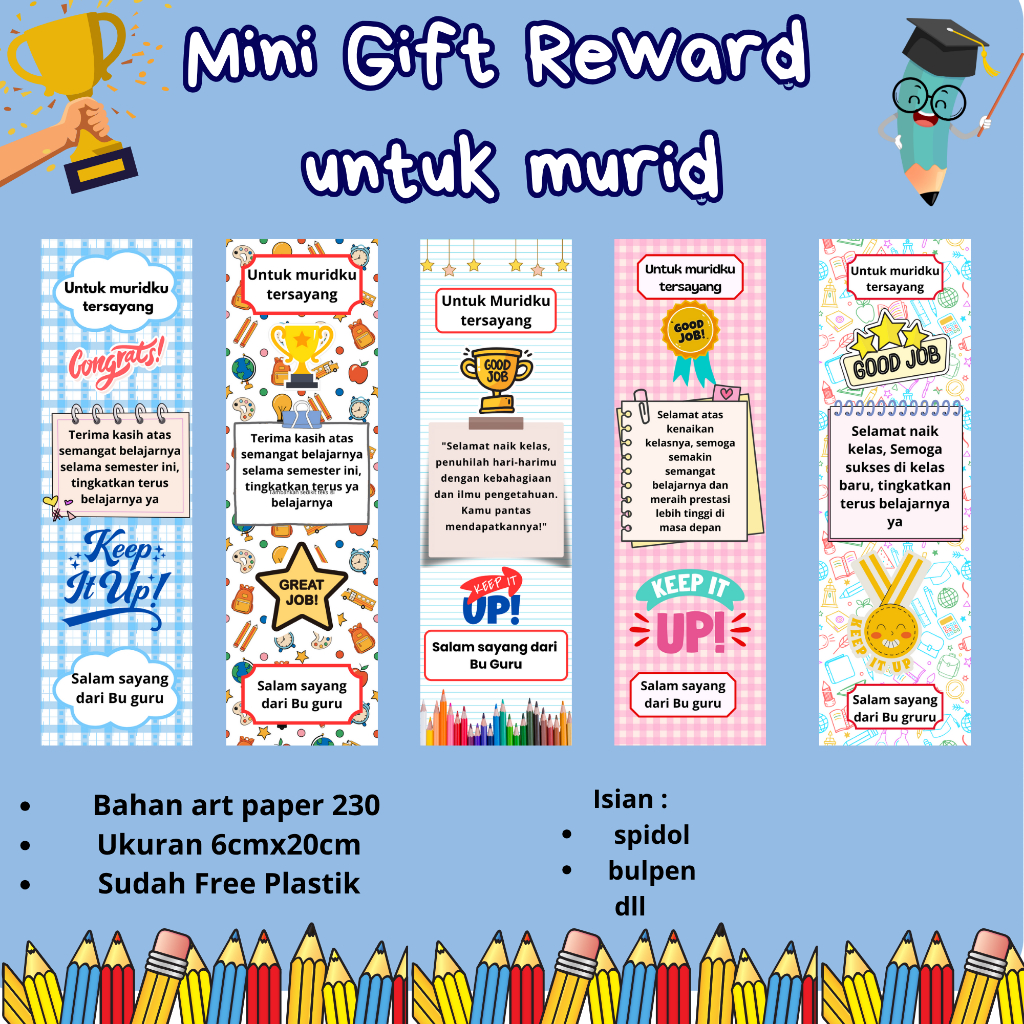Jual Mini Gift Reward Untuk Anak Murid | Hadiah Kecil Dari Guru Untuk ...