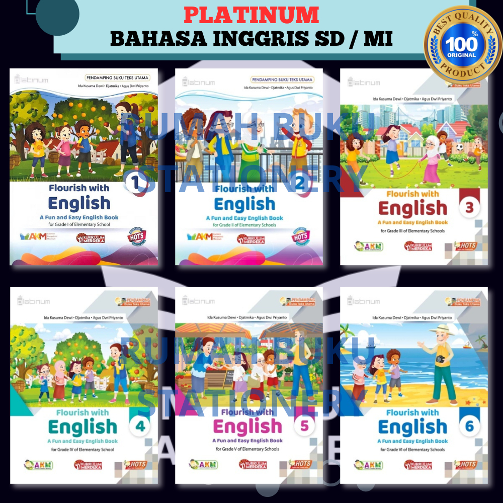 Jual PLATINUM Buku Bahasa Inggris SD kelas 1 2 3 4 5 6 Flourish English ...