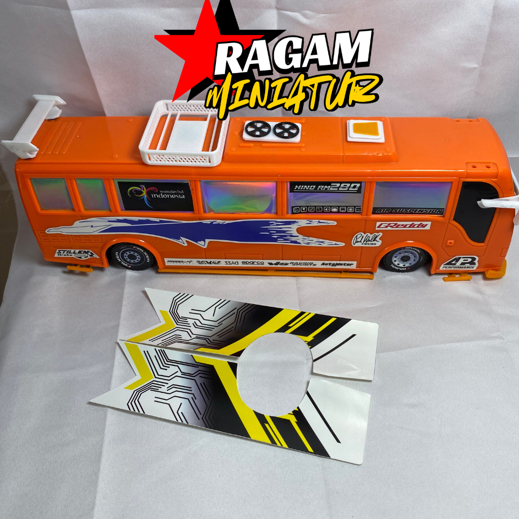 Jual Sticker miniatur bus plastik | setiker livery miniatur bus plastik ...