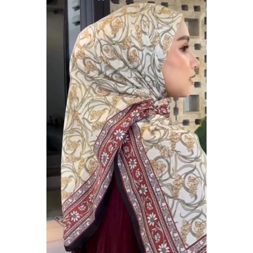 Sale! Part 1 Hijab Voal Segiempat Motif Malay SHAWLPUBLICA