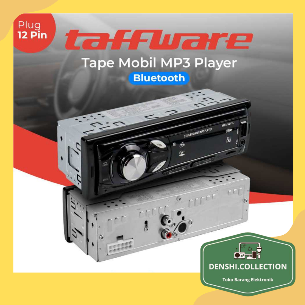 Jual Taffware Tape Mobil Audio MP3 Player Bluetooth 5.0 60W with Remote ...