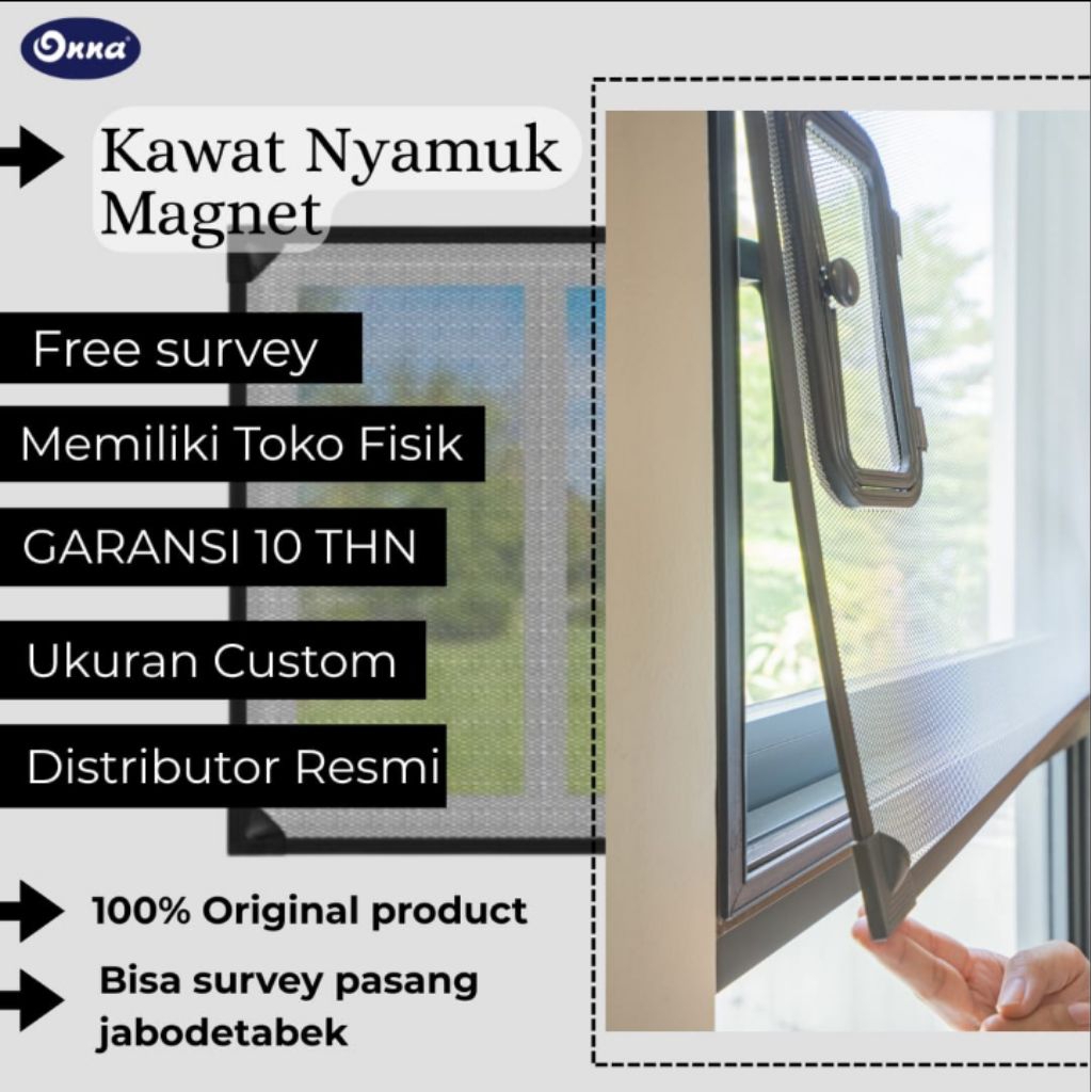 Jual ONNA/KAWAT NYAMUK/KAWAT SERANGGA/INSECT SCREEN/PENGHALANG NYAMUK ...