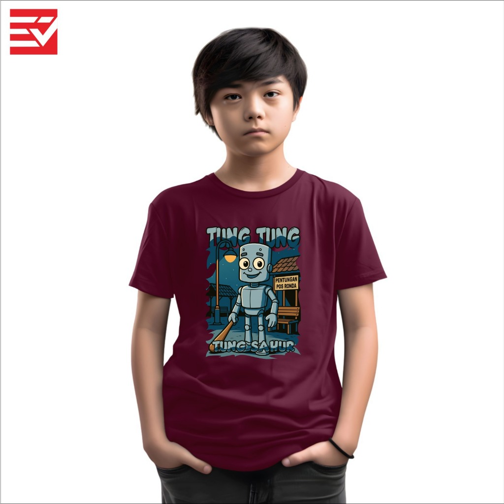 Jual EV-ID kaos anak distro kids-junior 2-15 Tahun motif tung tung tung ...