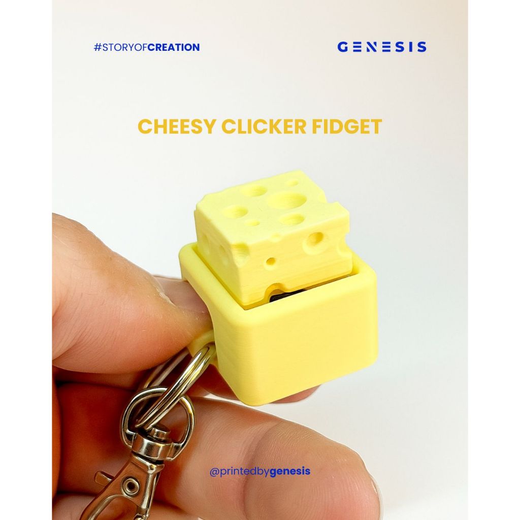 Jual Bag Charm Cheesy Clicker Fidget / Keyboard Switch Keychain ...