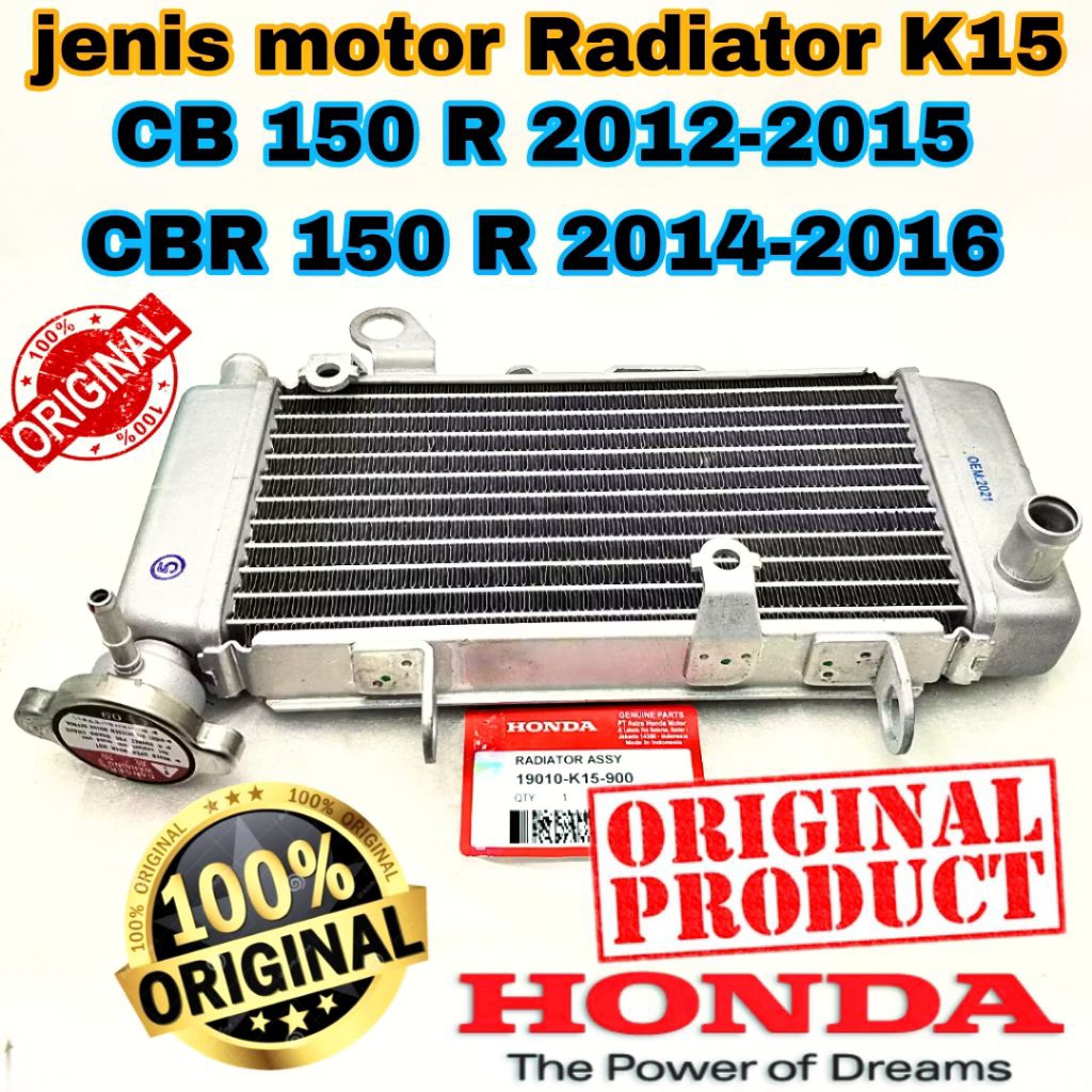 Jual K15 RADIATOR ORIGINAL ori original honda cbr 150 HONDA CBR 150 R ...