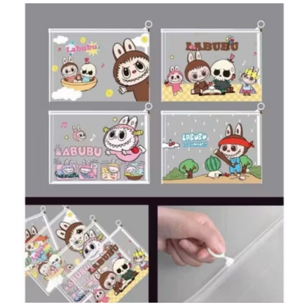 Jual Map Zipper A4 Sanrio Capybara Labubu Map File Transparan A4 ...
