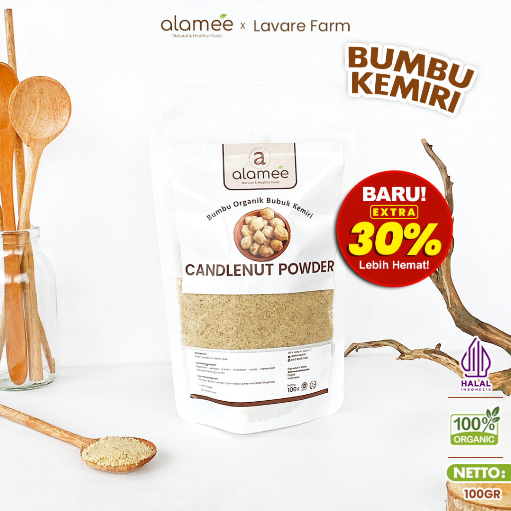 Jual ALAMEE Kemiri Bubuk Candlenut Powder Bumbu Dapur Organik Masak ...