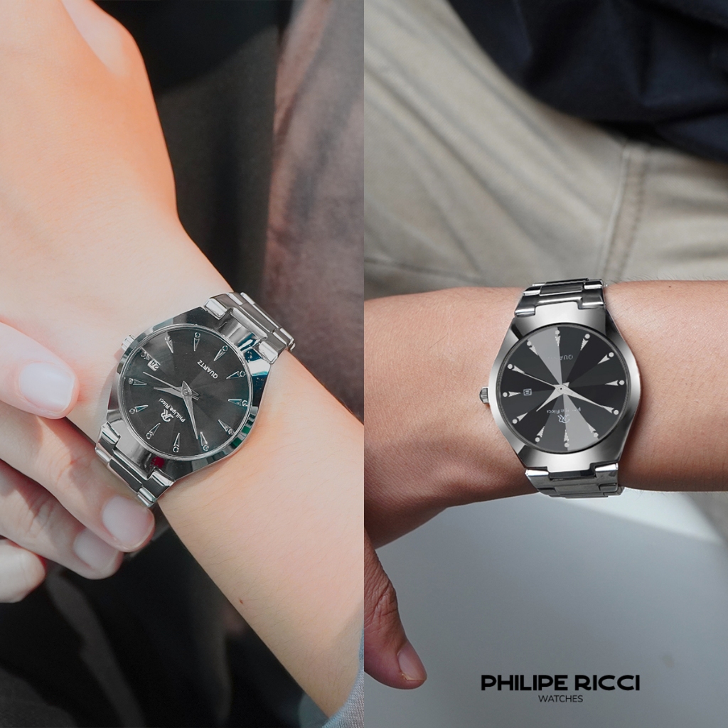 Jual PhiLipe Ricci Jam Tangan Couple Rantai Pria Wanita Simple 100% ...